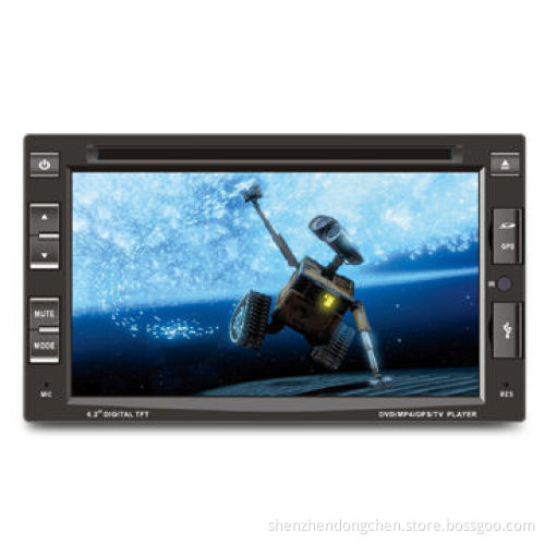 16:9 Car In-dash DVD Player with GPS and 6.2-inch High Definition TFT LCD Display